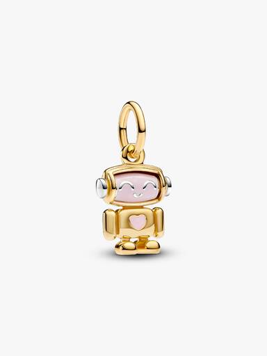 Spinnable Face Robot Dangle Charm - Image 2