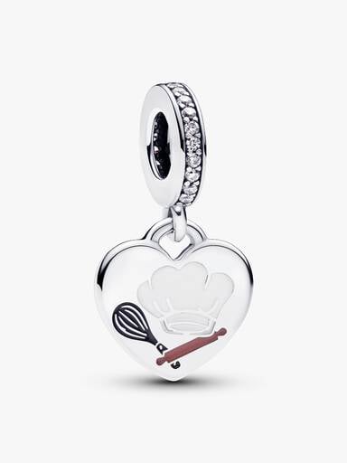 Engravable Baking Tools Heart Dangle Charm - Image 2