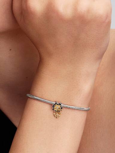 Disney Princess Tiana Water Lily Lab-grown Diamond Charm - Image 2