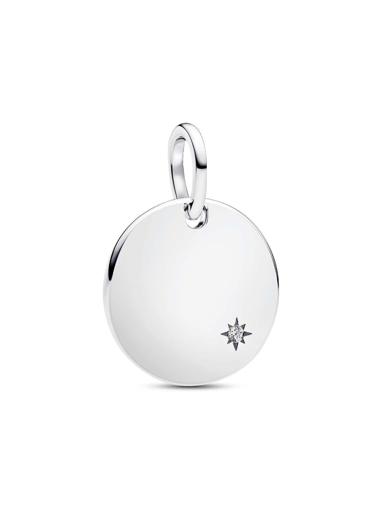 Engravable Lab-Grown Diamond Tag Pendant