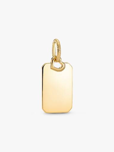 Engravable Rectangle Tag Pendant - Image 3