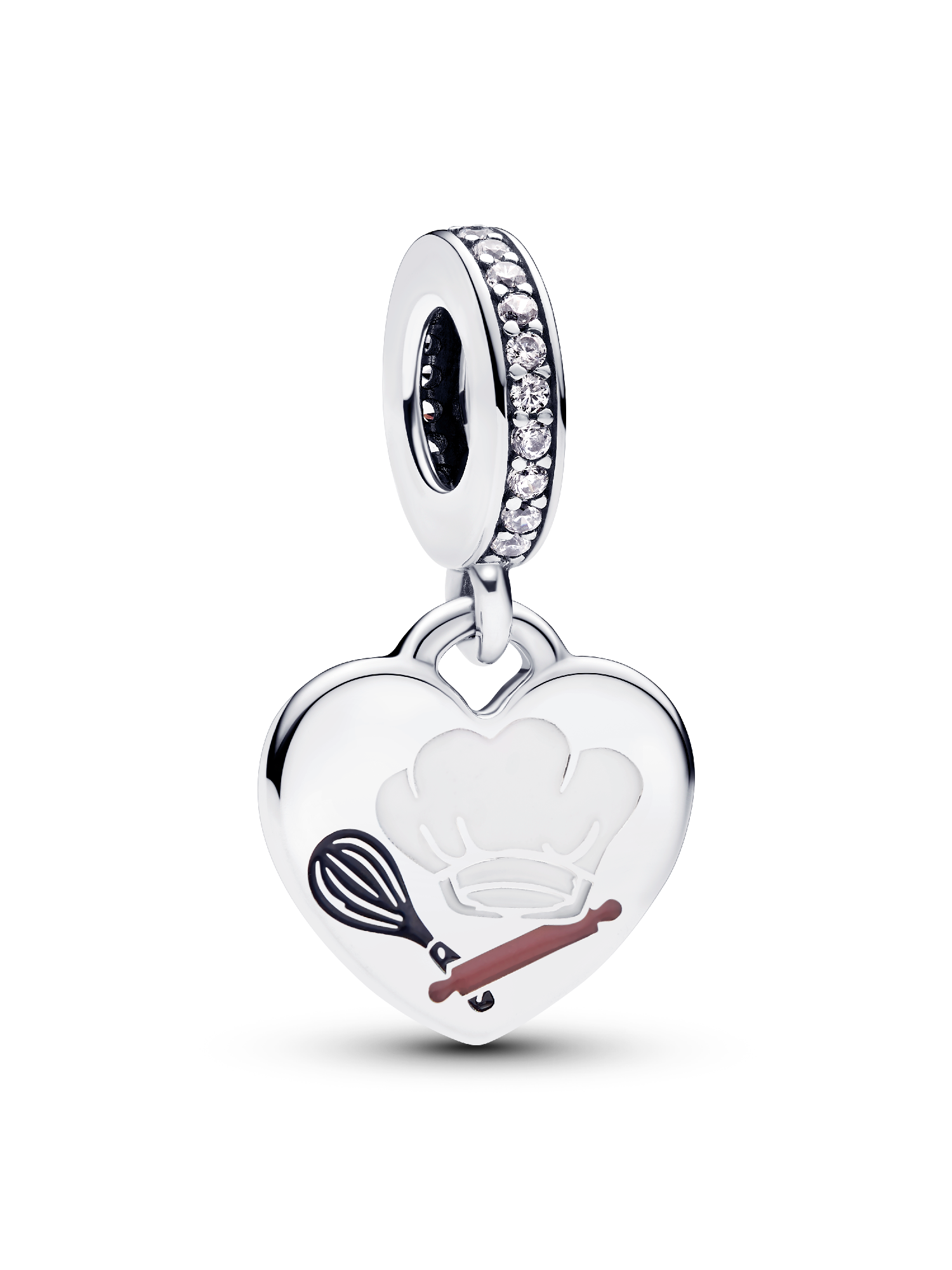 Engravable Baking Tools Heart Dangle Charm