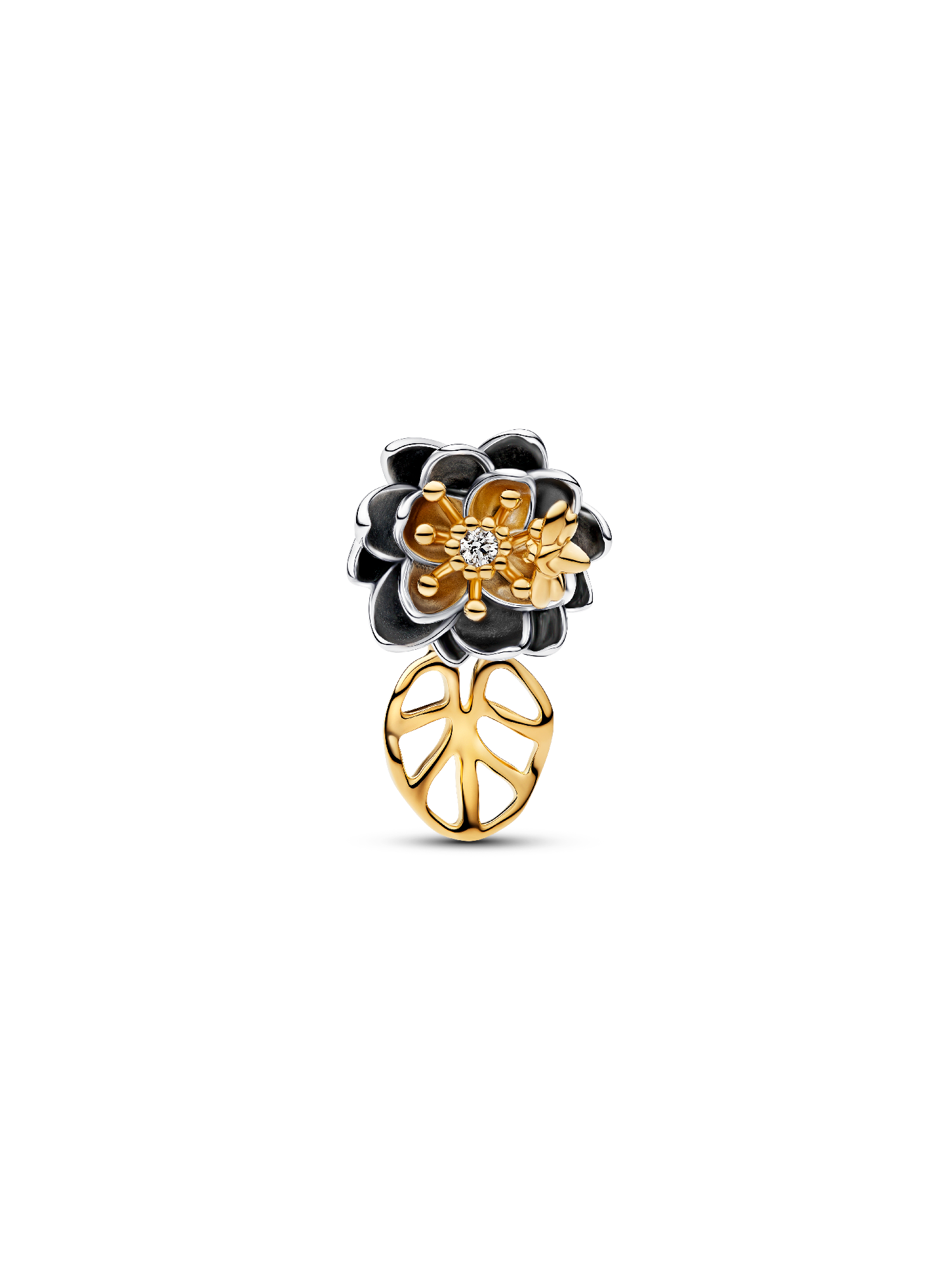 Disney Princess Tiana Water Lily Lab-grown Diamond Charm