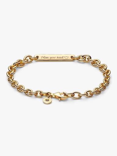 Engravable Bar Link Bracelet - Image 5