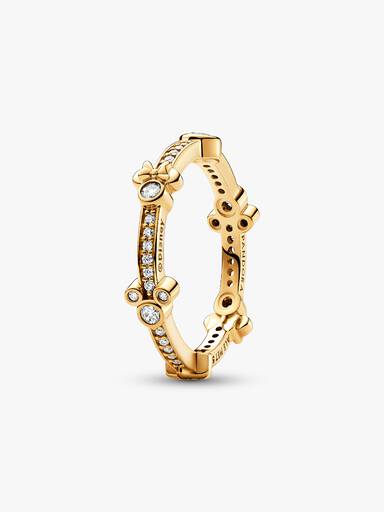 Disney Mickey Mouse & Minnie Mouse Sparkling Eternity Ring - Image 3