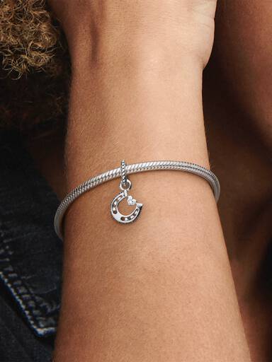 Good Luck Horseshoe Dangle Charm - Image 2